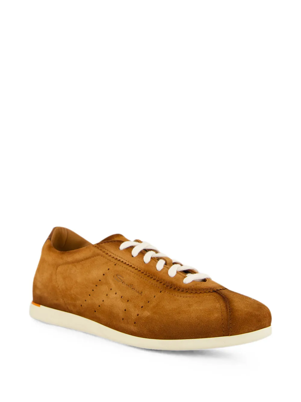 Santoni Suède low-top sneakers Bruin