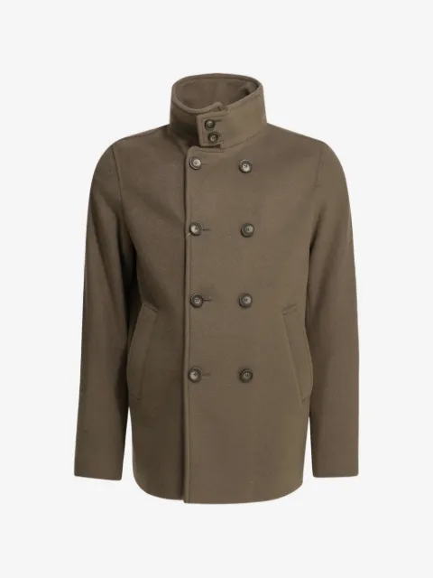 Herno double-breasted high-neck coat