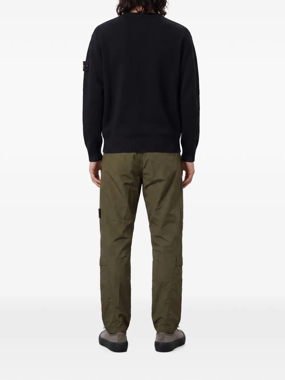 Stone Island 3100022 all-weather katoenen canvas_S.I. Ghost cargo broek Groen