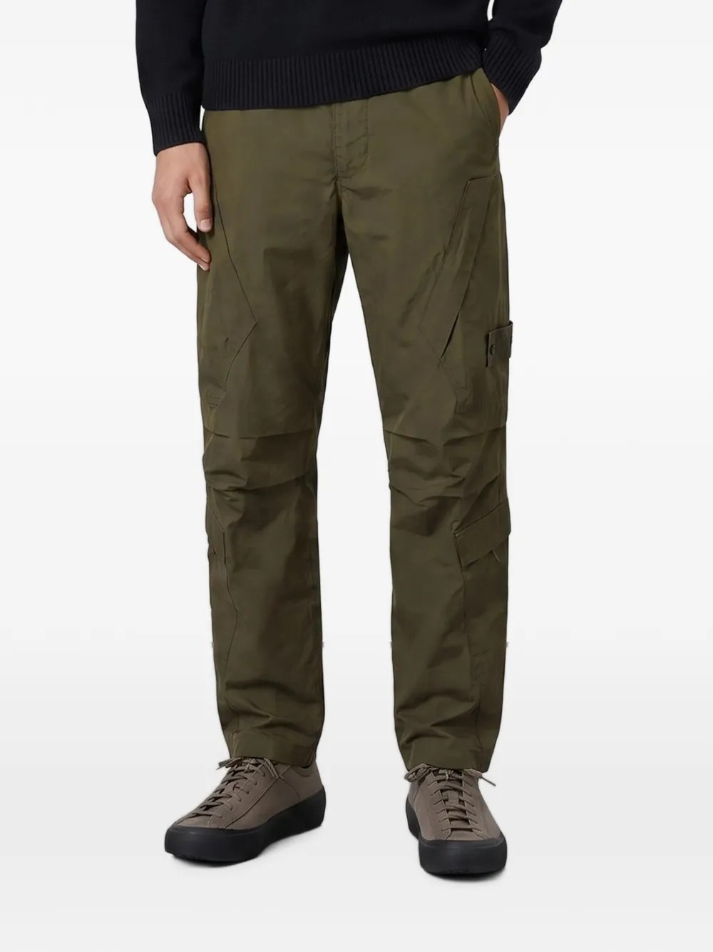 Stone Island 3100022 logo-patch cargo pants - Grün