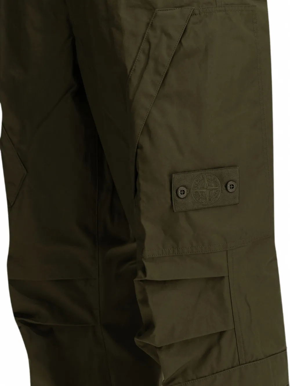 Stone Island 3100022 all-weather katoenen canvas_S.I. Ghost cargo broek Groen