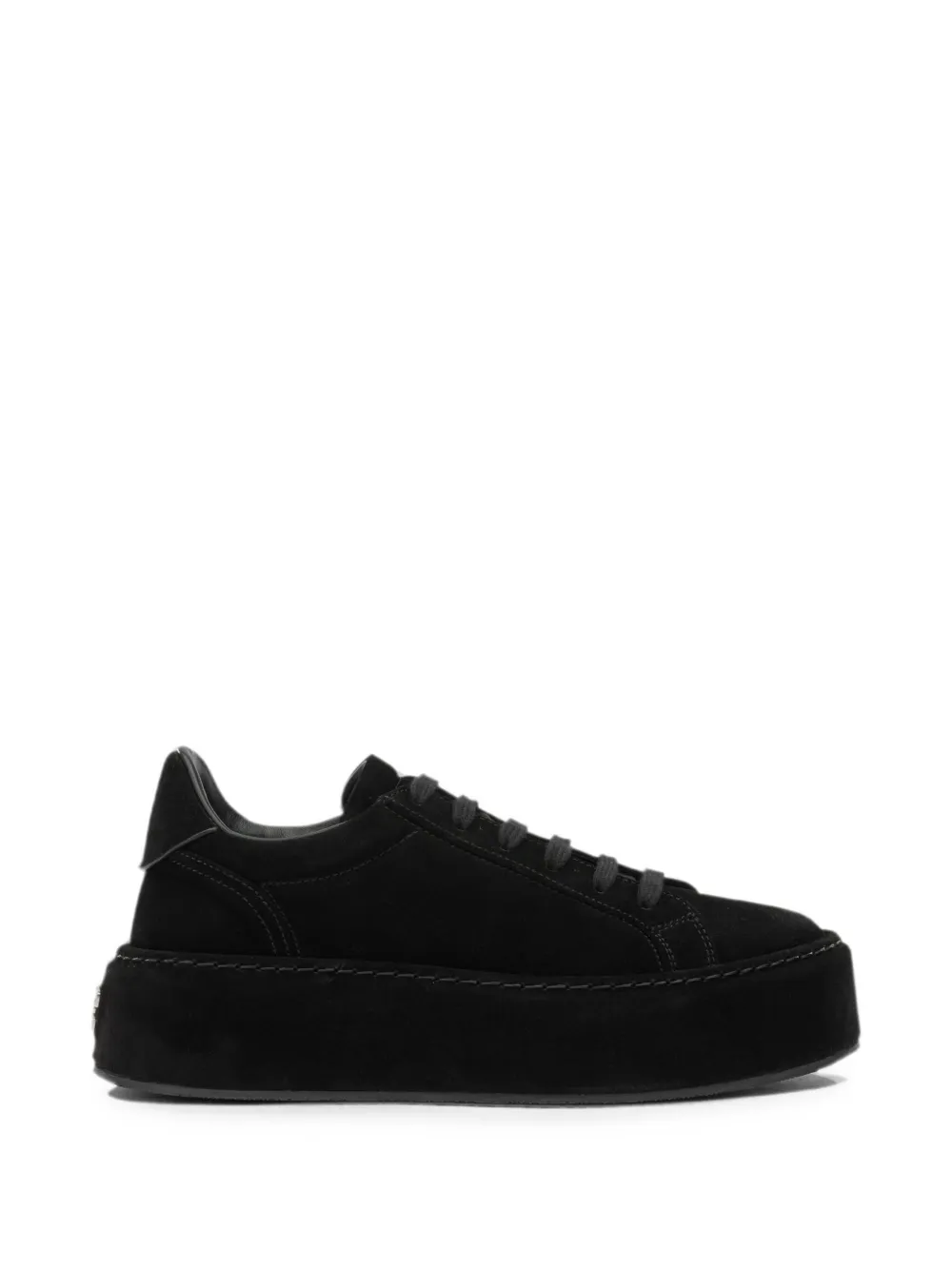 Casadei Renna suede platform sneakers - Schwarz