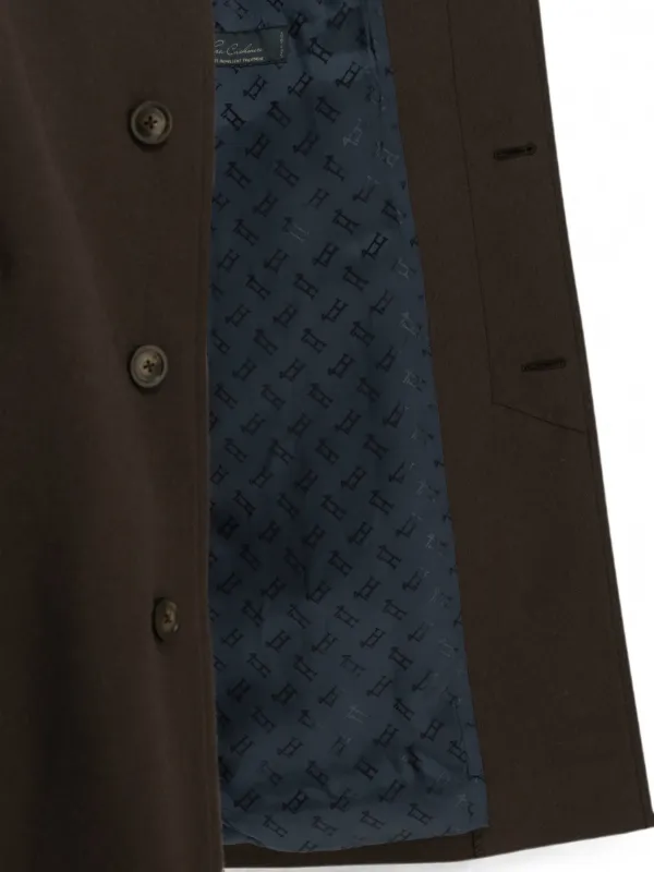 Herno カシミア シングルコート | ブラウン | FARFETCH JP