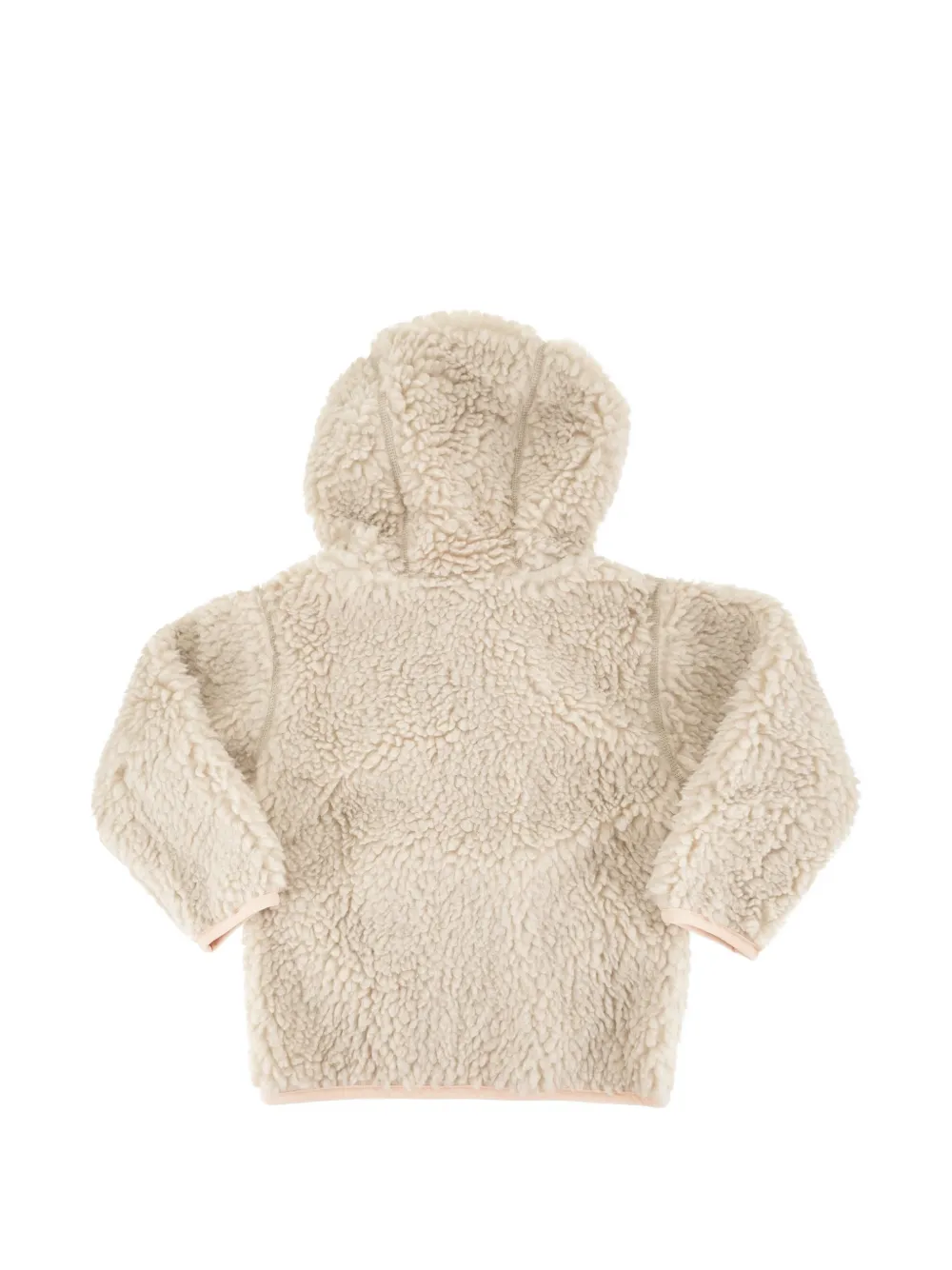 Patagonia Kids Sherpa fleece jack met capuchon Beige