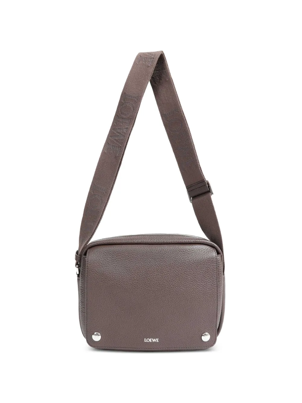 LOEWE medium pebble messenger bag in supple grained calfskin - Braun