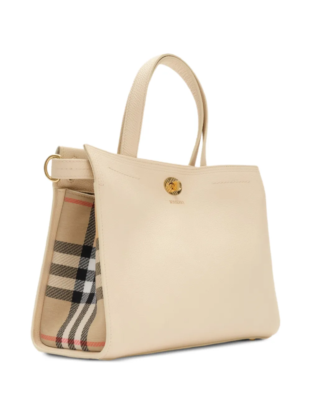 Burberry Kleine Cotswolds Check tote Beige