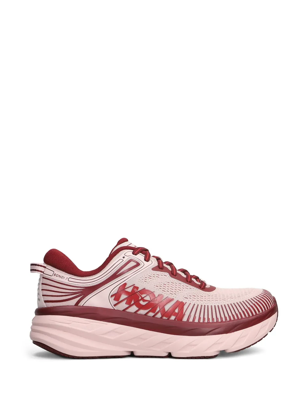 HOKA Bondi 7 mesh sneakers - Rosa