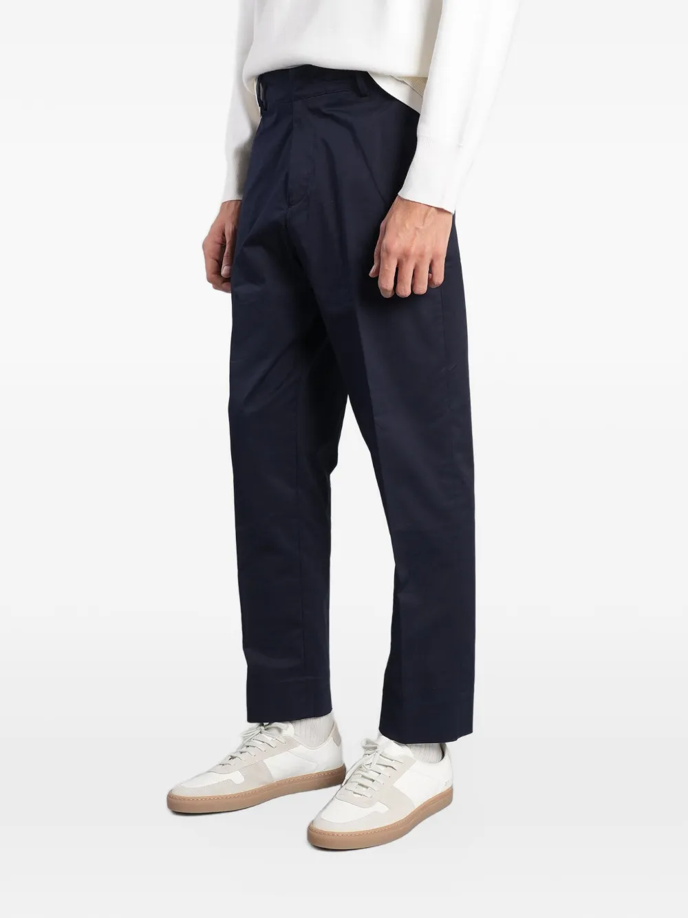 Low Brand George pressed-crease trousers Blauw