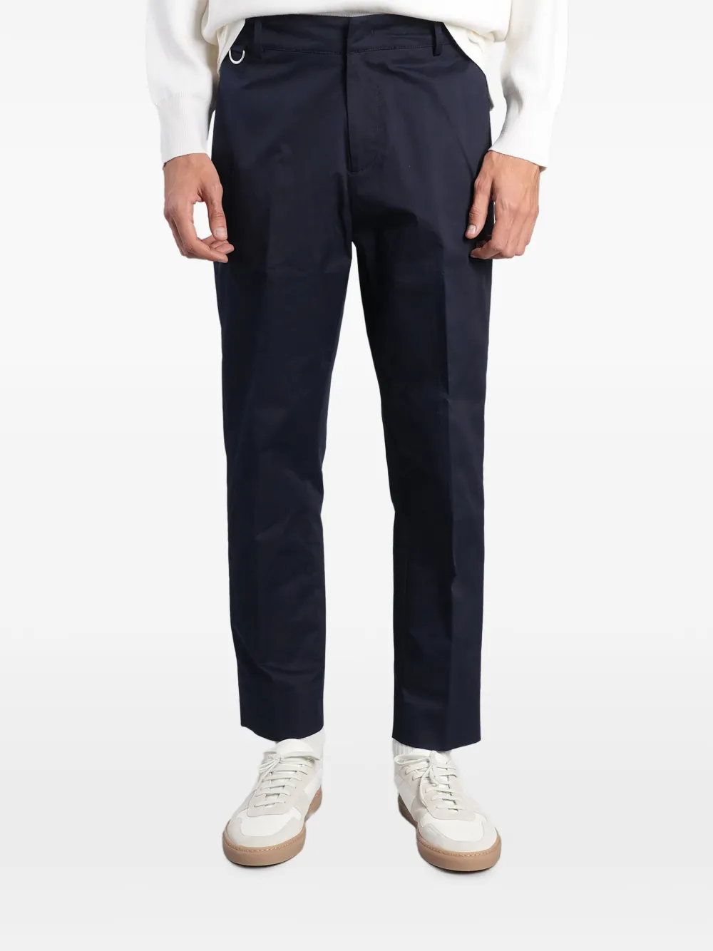 Low Brand George pressed-crease trousers - Blu