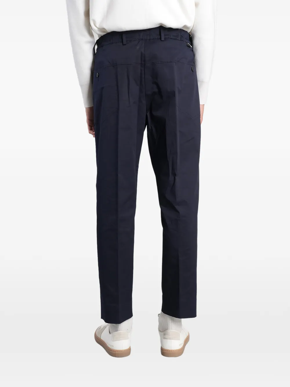 Low Brand George pressed-crease trousers Blauw