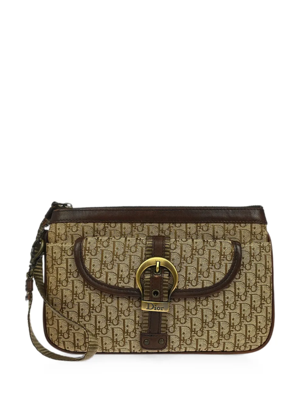 Christian Dior Pre-Owned 2001 Trotter buckle clutch bag - Toni neutri