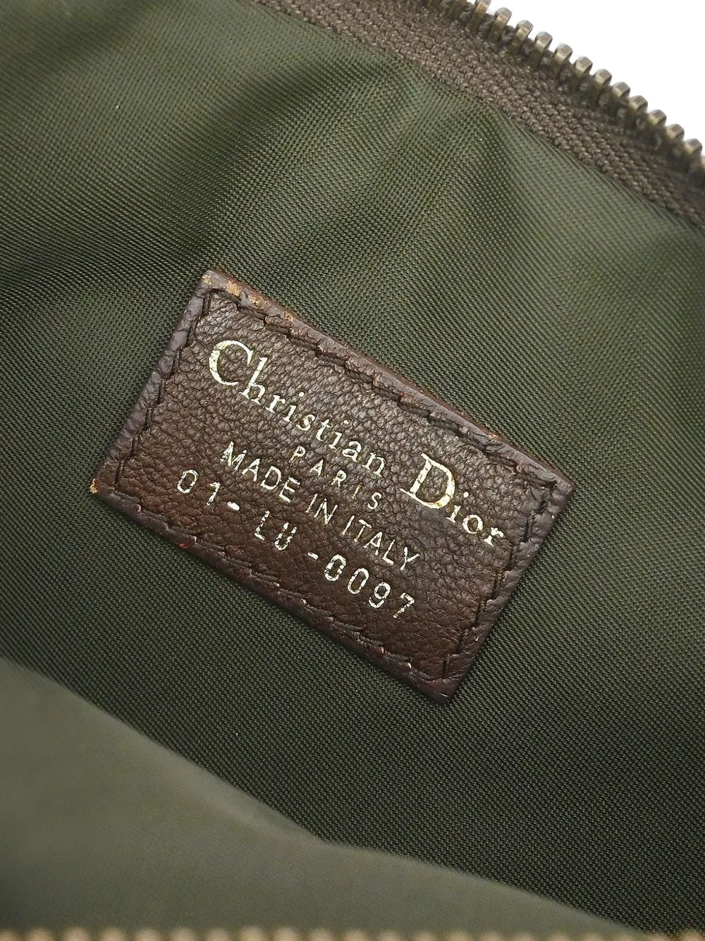 Dior Pre-owned 2001 Trotter Buckle Clutch Bag in Neutrals, view 5