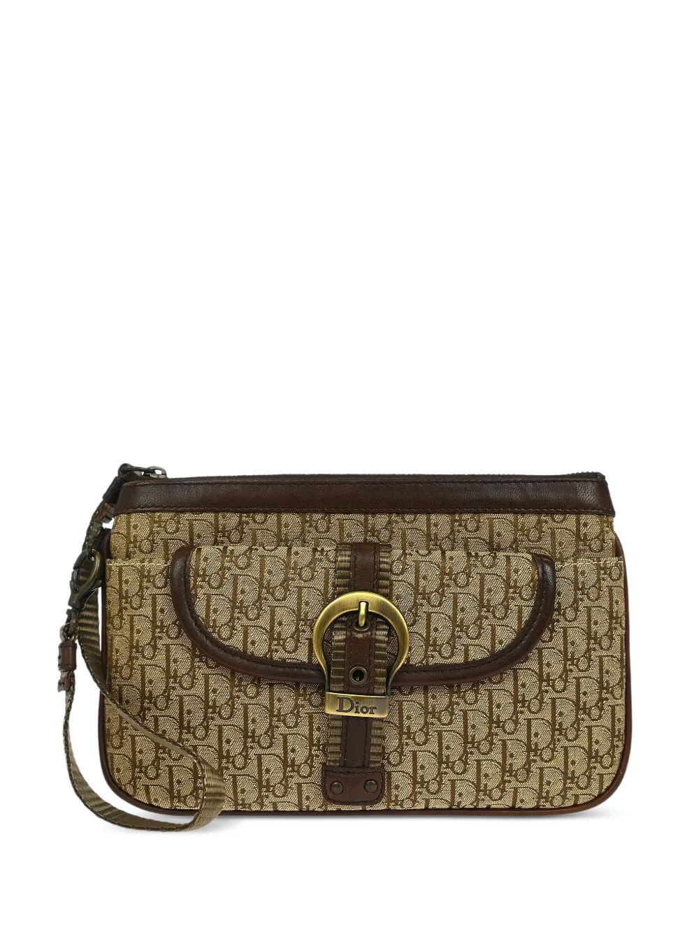 Christian Dior Pre-Owned 2001 Trotter buckle clutch bag - Toni neutri