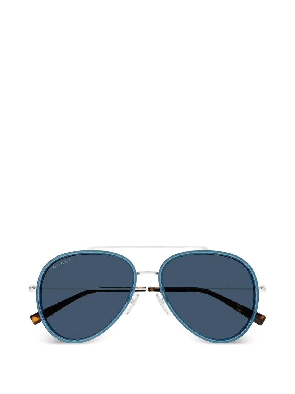 Gucci Eyewear Tiny GG pilot-frame sunglasses - Argento
