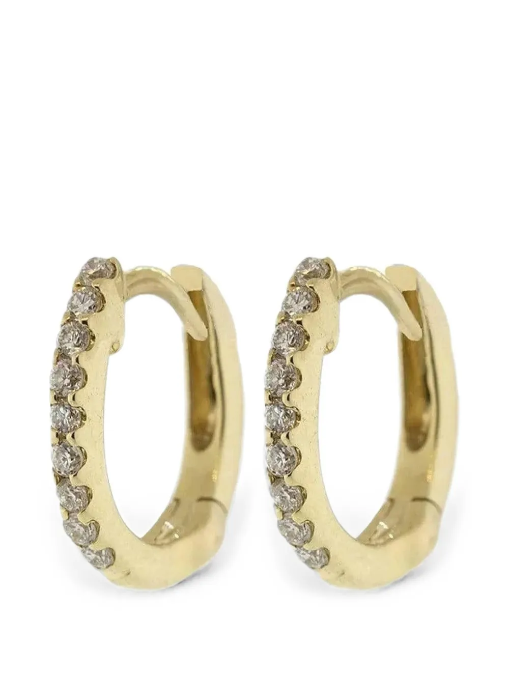 Dana Rebecca Designs diamond huggie earrings - Gold