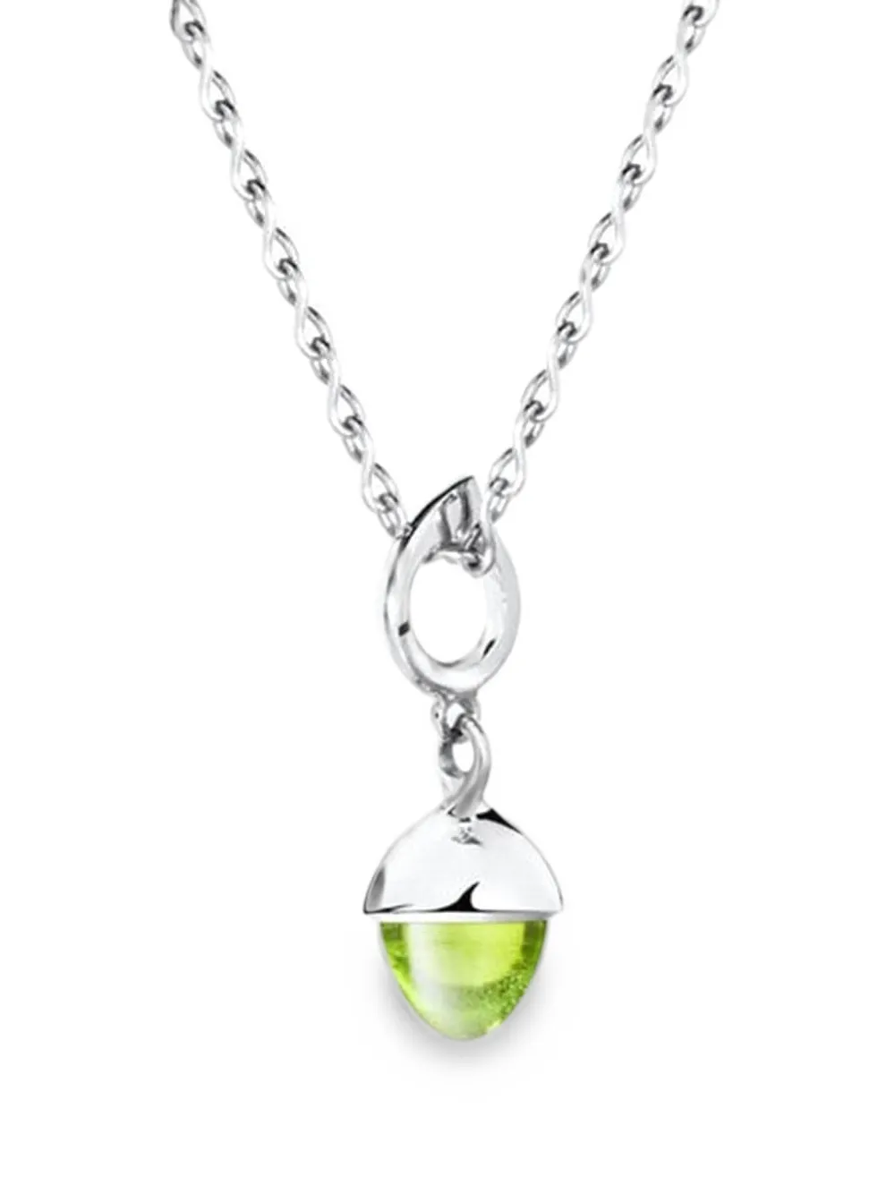 TAMARA COMOLLI Mikado Flamenco peridot pendant - Silber