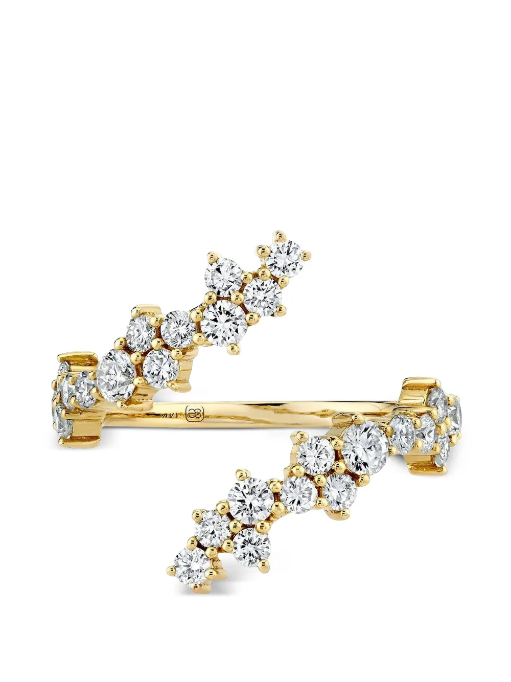 Sydney Evan diamond cocktail wrap ring - Oro
