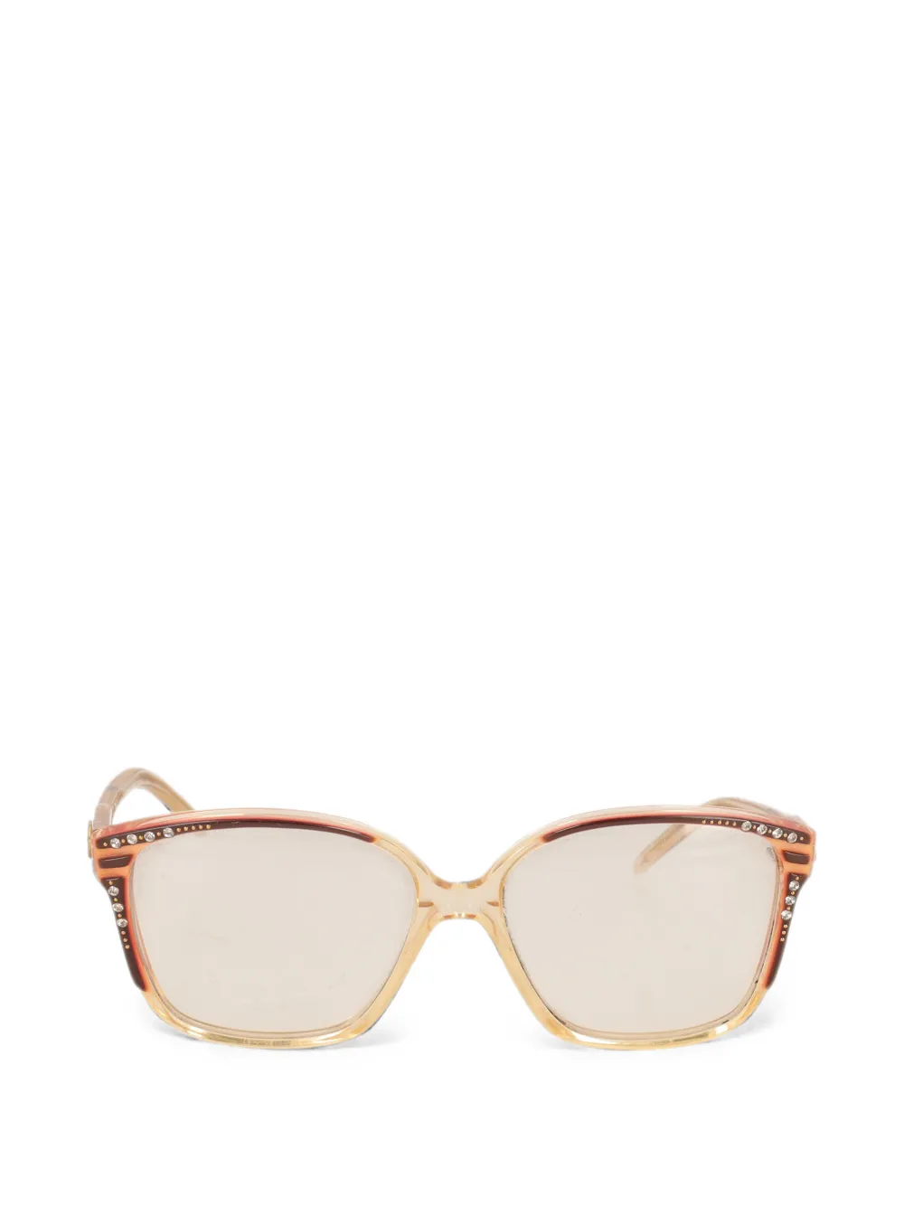 Vintage lunettes de soleil à monture carrée - Tons neutres