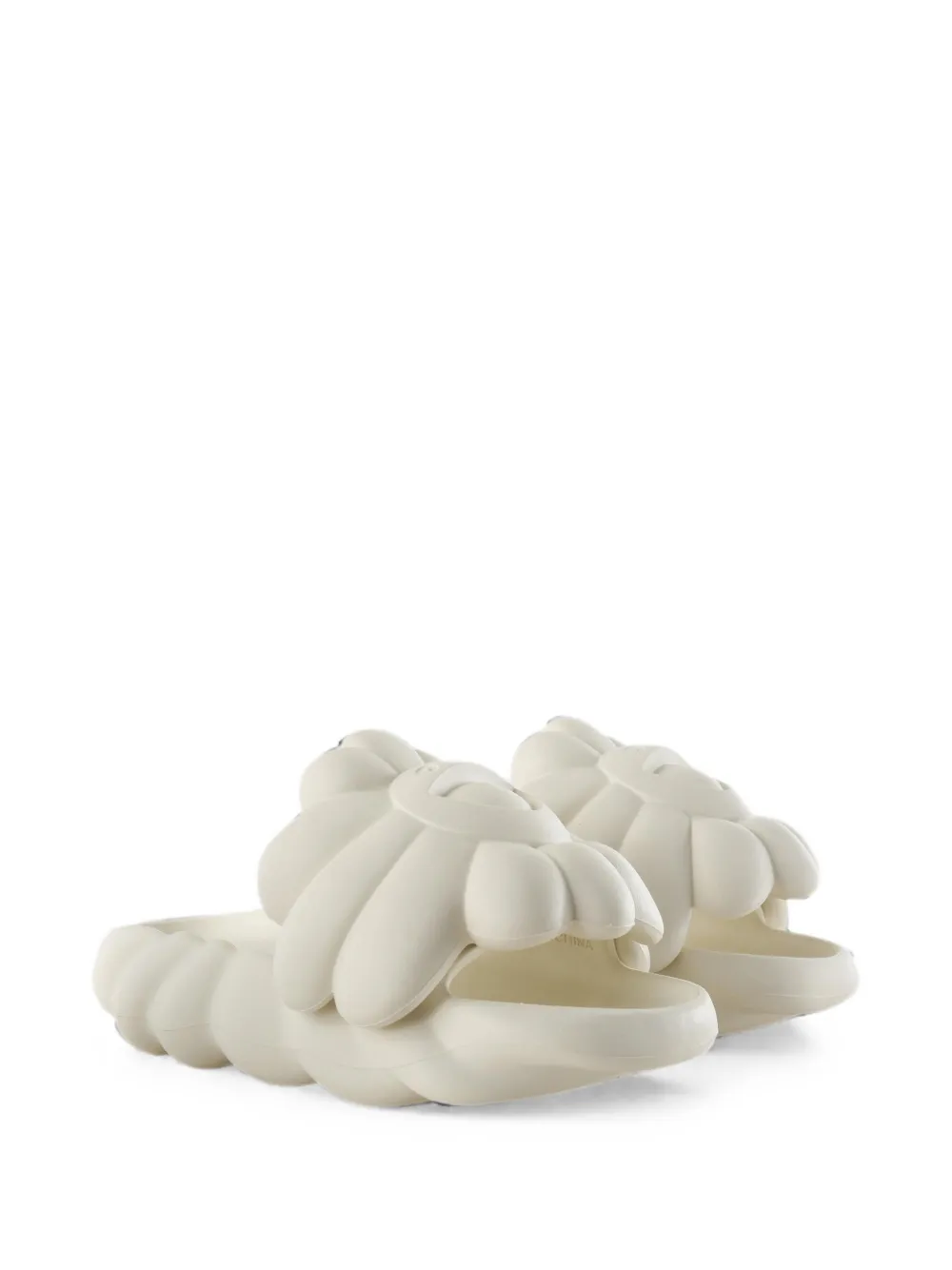 OHANA HATAKE sculptural-design slides - Weiß
