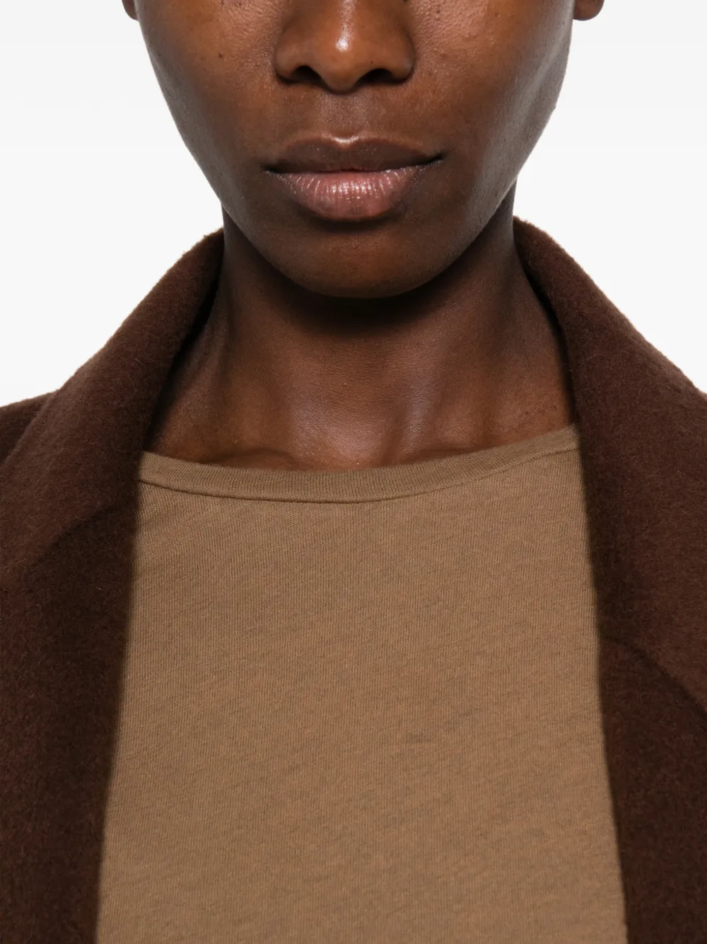 Majestic Filatures T-shirt met lange mouwen Bruin