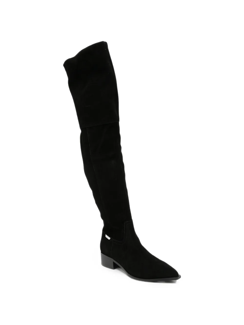 LIU JO suede-finish over-the-knee boots Zwart