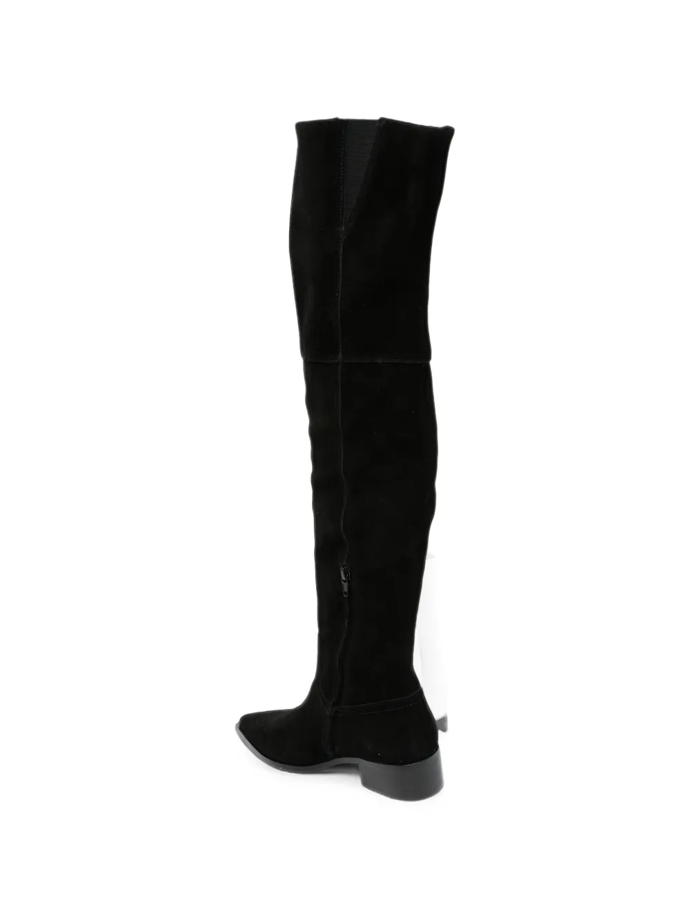 LIU JO suede-finish over-the-knee boots Zwart