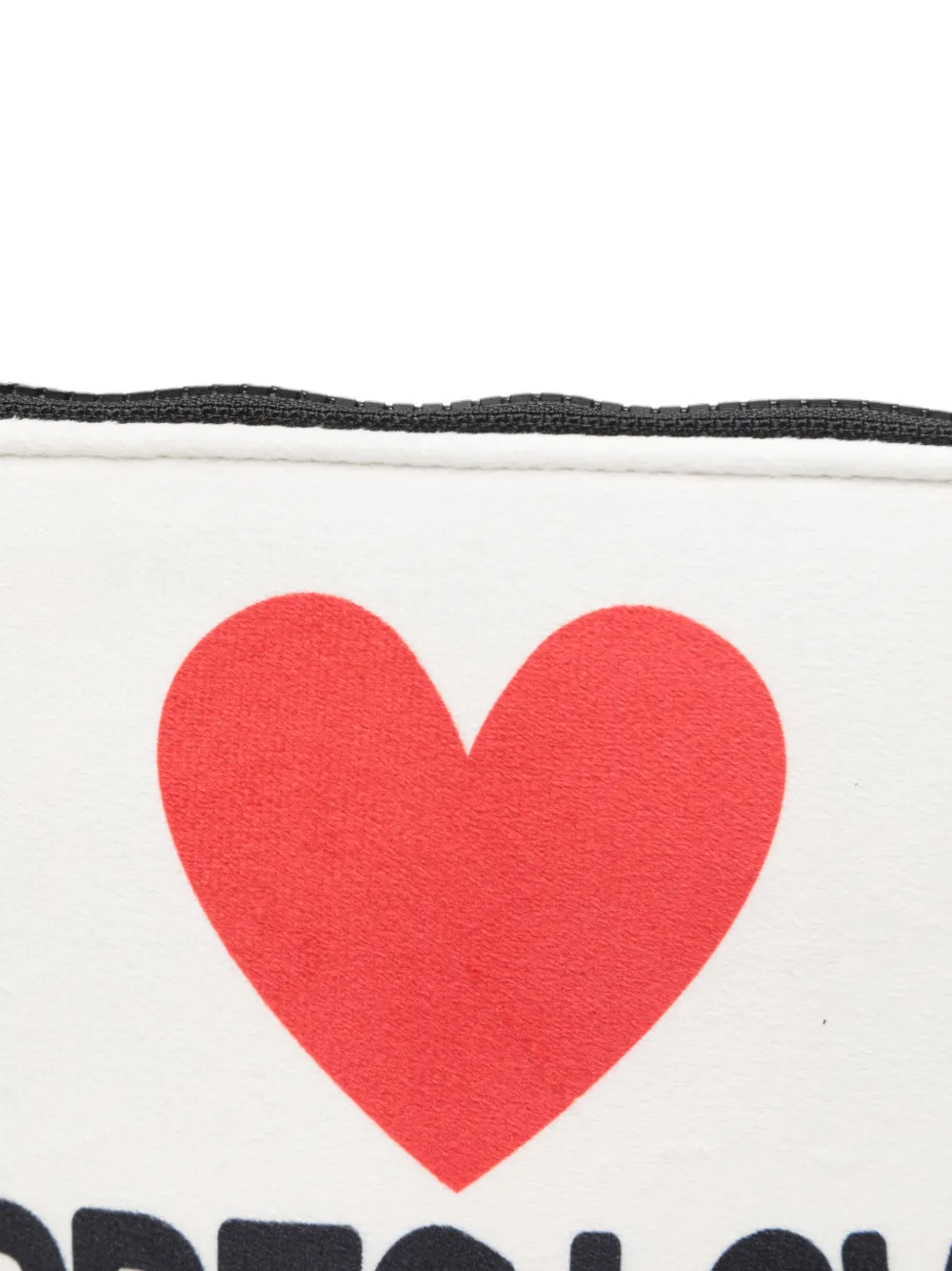 MC2 Saint Barth Aline W heart-print clutch bag Wit