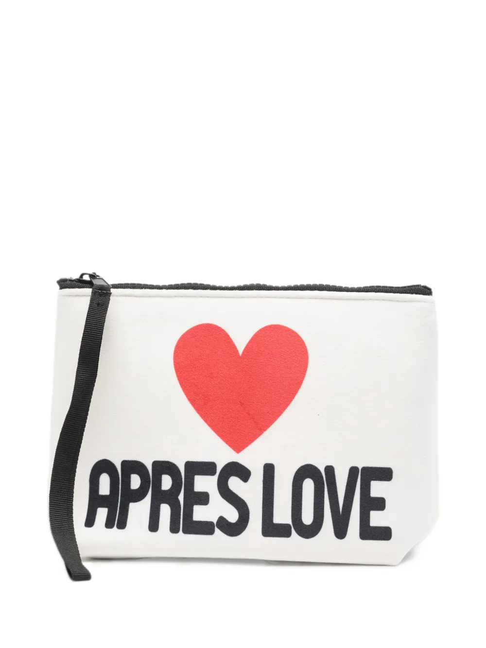 MC2 Saint Barth Aline W heart-print clutch bag Wit