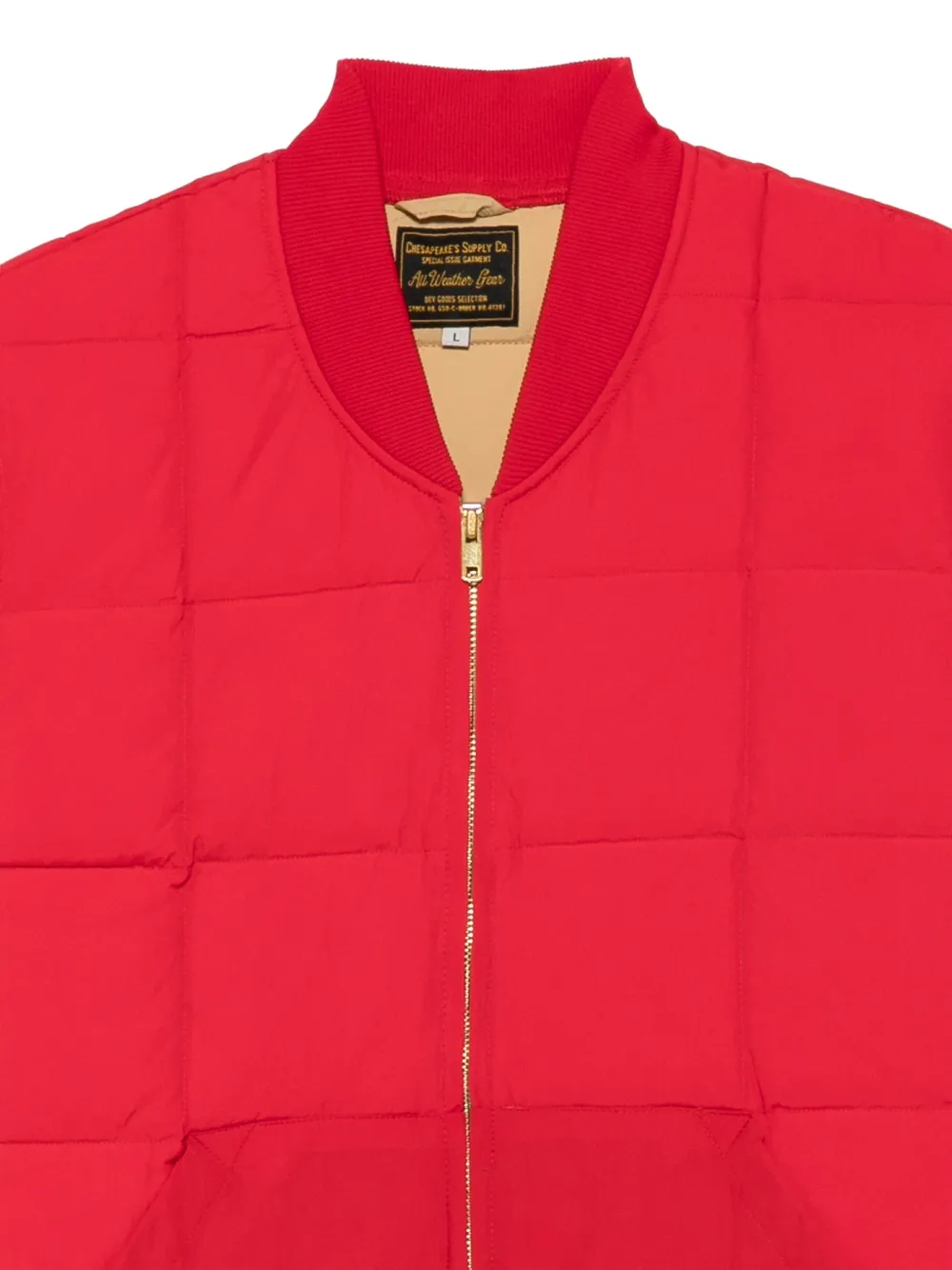 CHESAPEAKES Seattle quilted gilet Rood