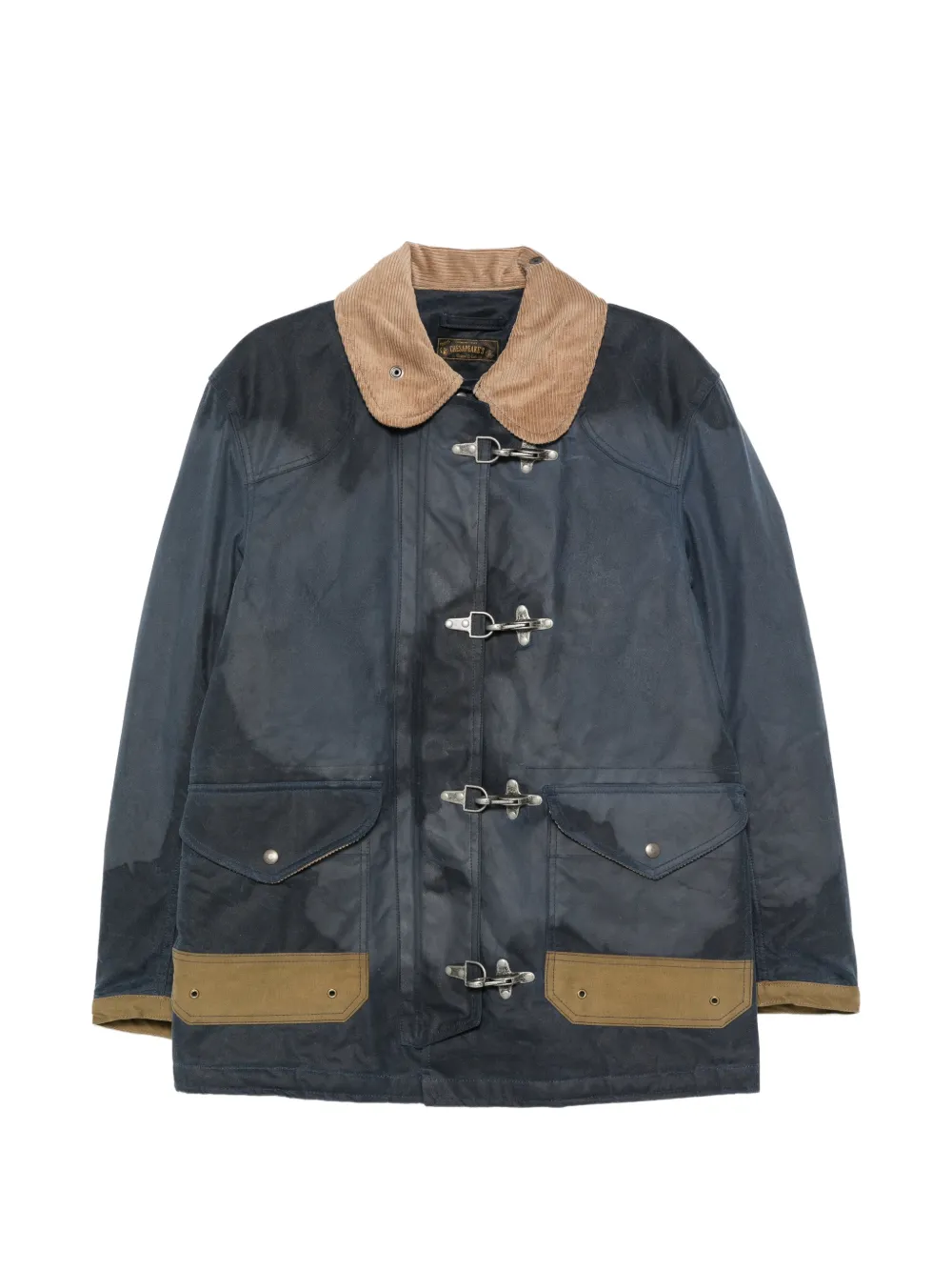 CHESAPEAKES corduroy-collar lobster-clasp jacket - Blu