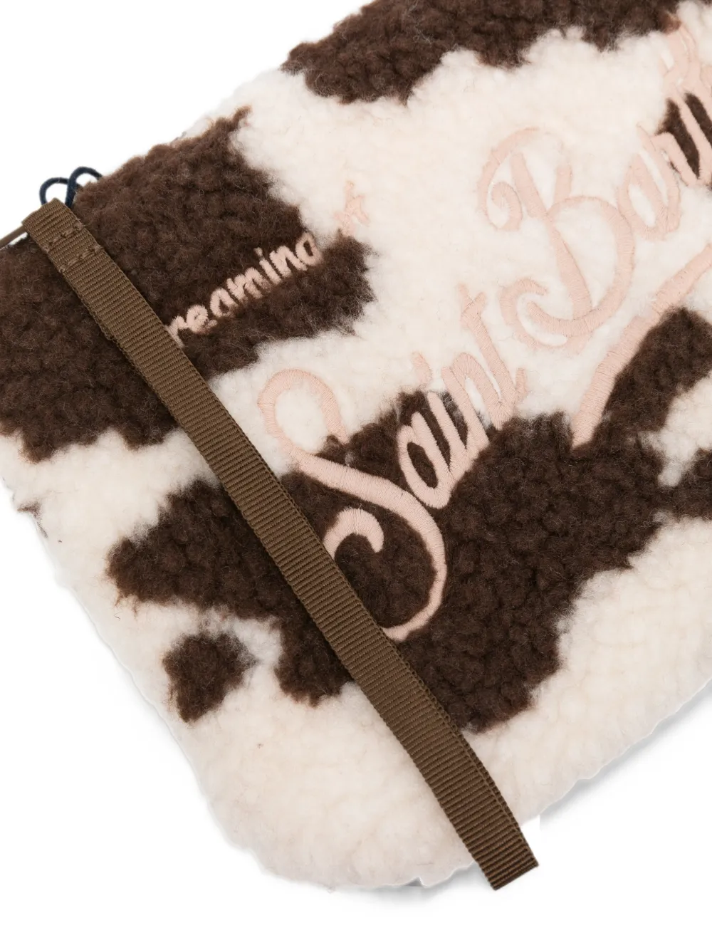 MC2 Saint Barth Aline teddy clutch bag Bruin