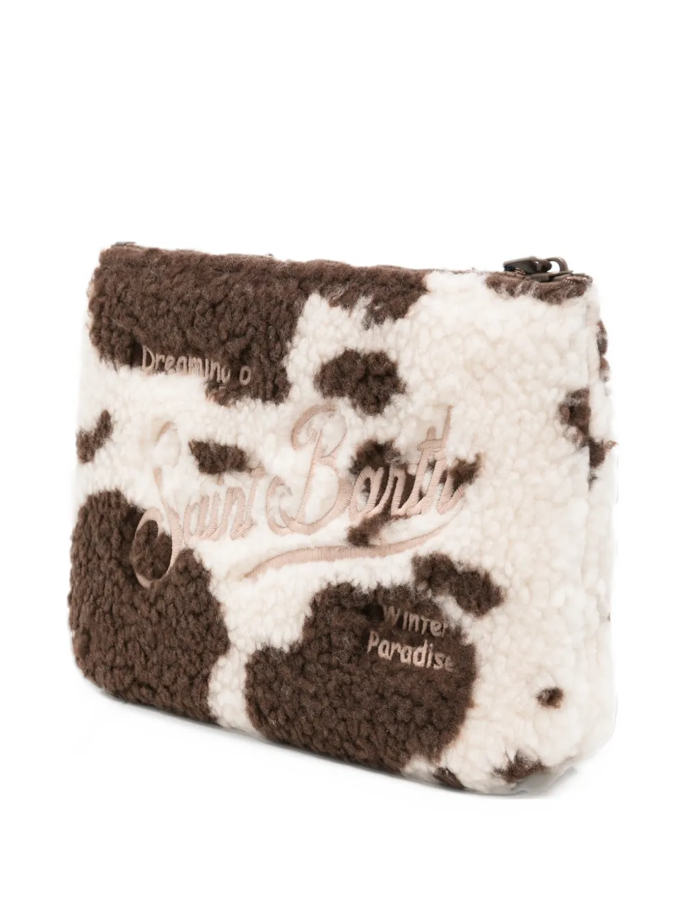 MC2 Saint Barth Aline teddy clutch bag Bruin