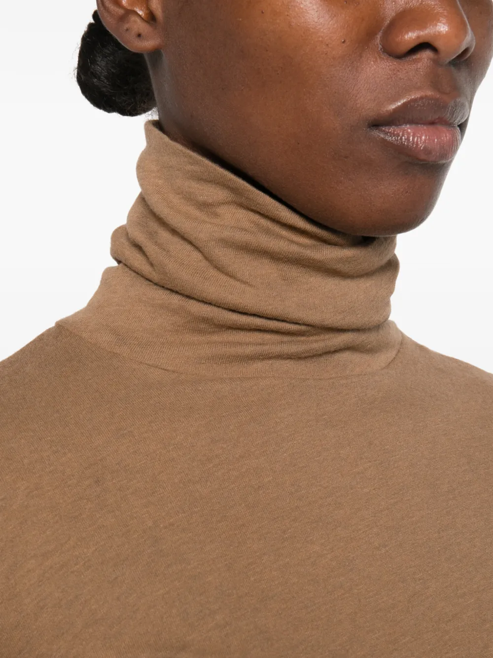 Majestic Filatures T-shirt met lange mouwen Bruin