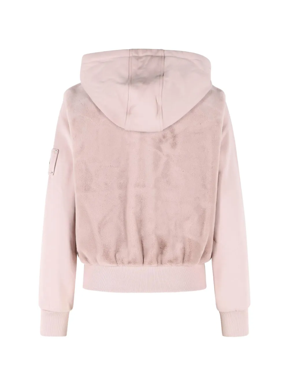 Moose Knuckles Bunny hoodie van imitatiebont Roze