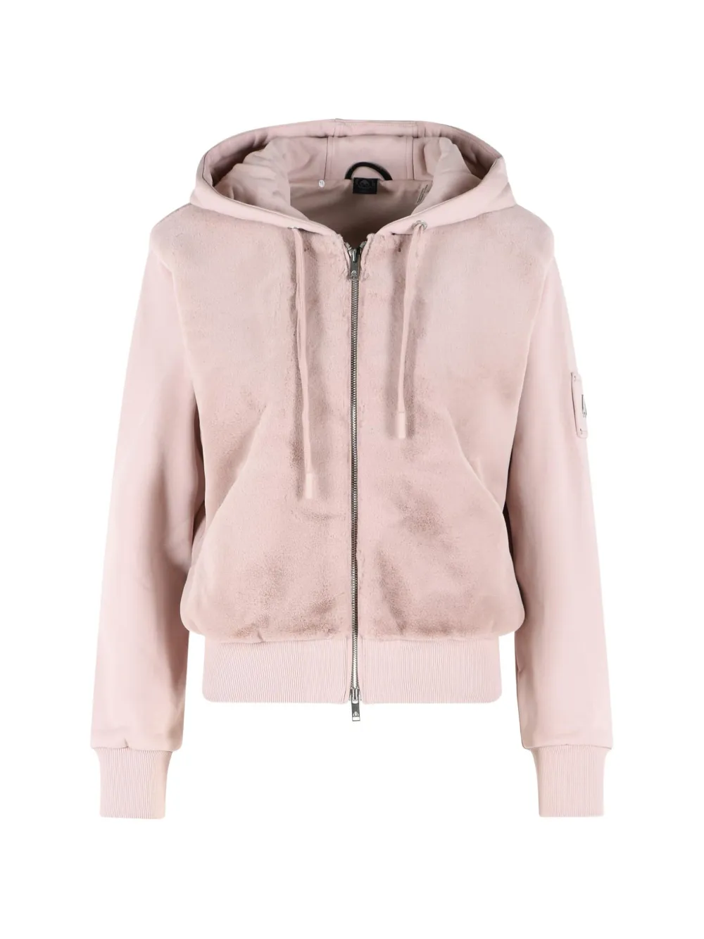 Moose Knuckles Bunny faux-fur hoodie - Rosa