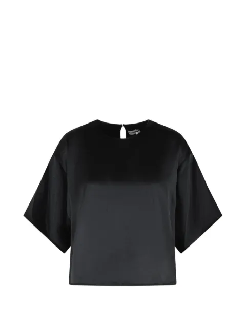 SIMKHAI  top con efecto satinado y cuello redondo