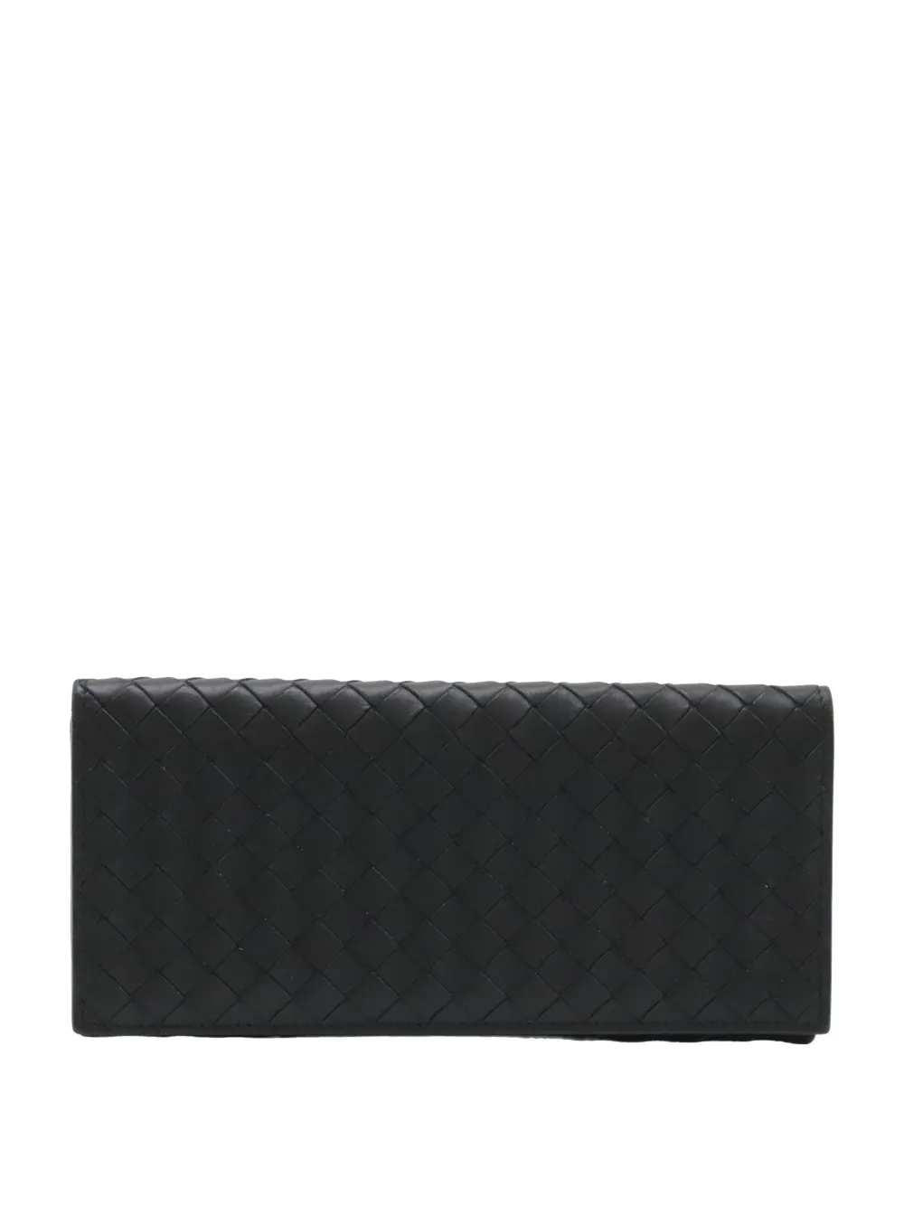 Bottega Veneta Pre-Owned 2012-2026 Nappa Intrecciato Bifold Wallet long wallets - Schwarz