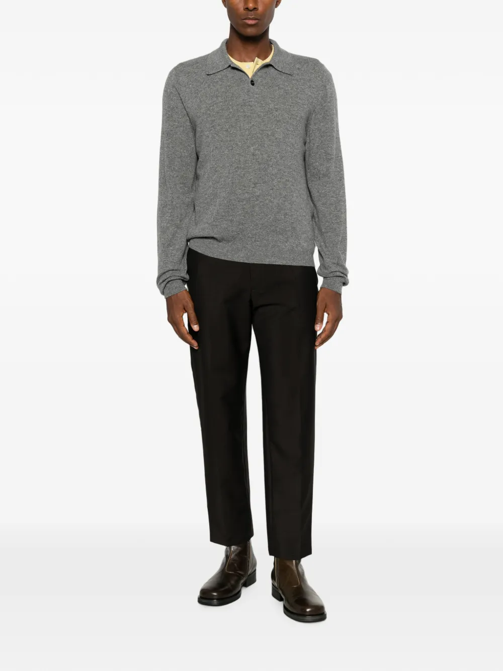 Jil Sander Geplooide pantalon Zwart