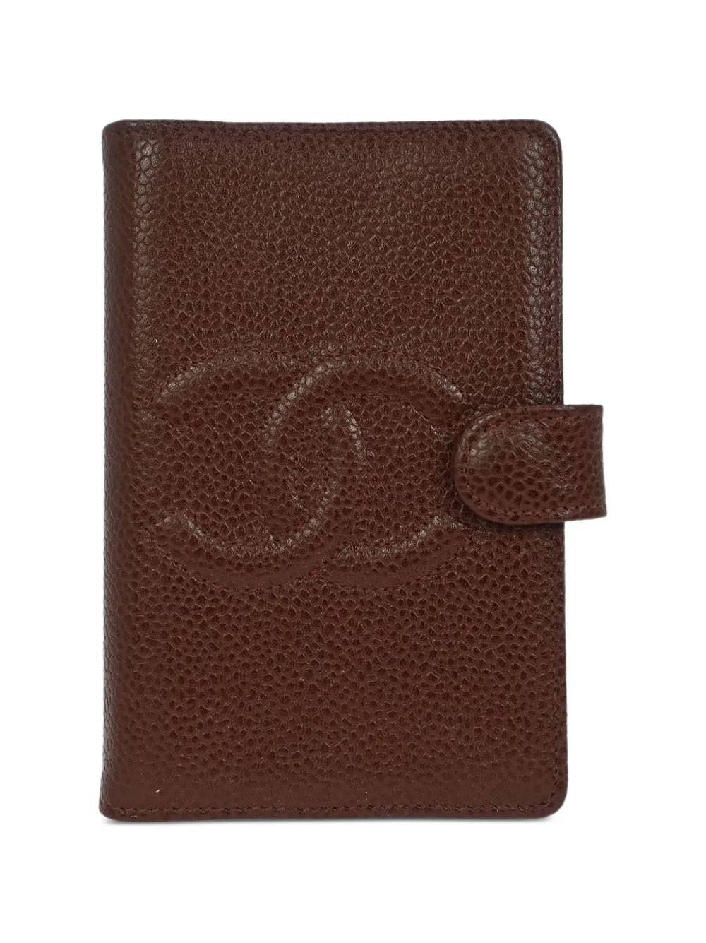 CHANEL Pre-Owned 1997-1999 CC logo-detail notebook cover - Braun