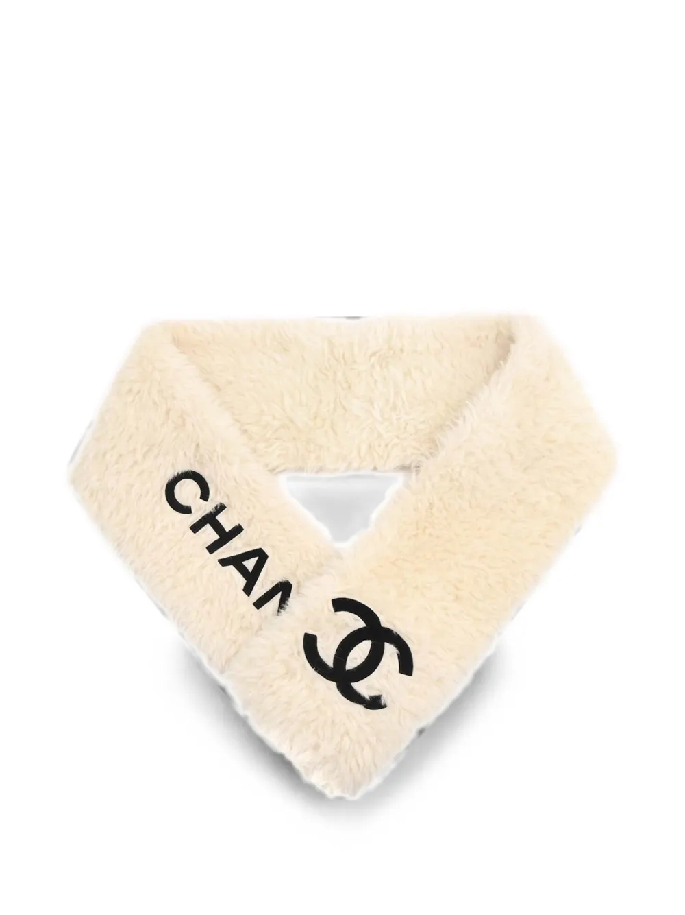 CHANEL Pre-Owned 1990-2000s logo-print scarf - Weiß