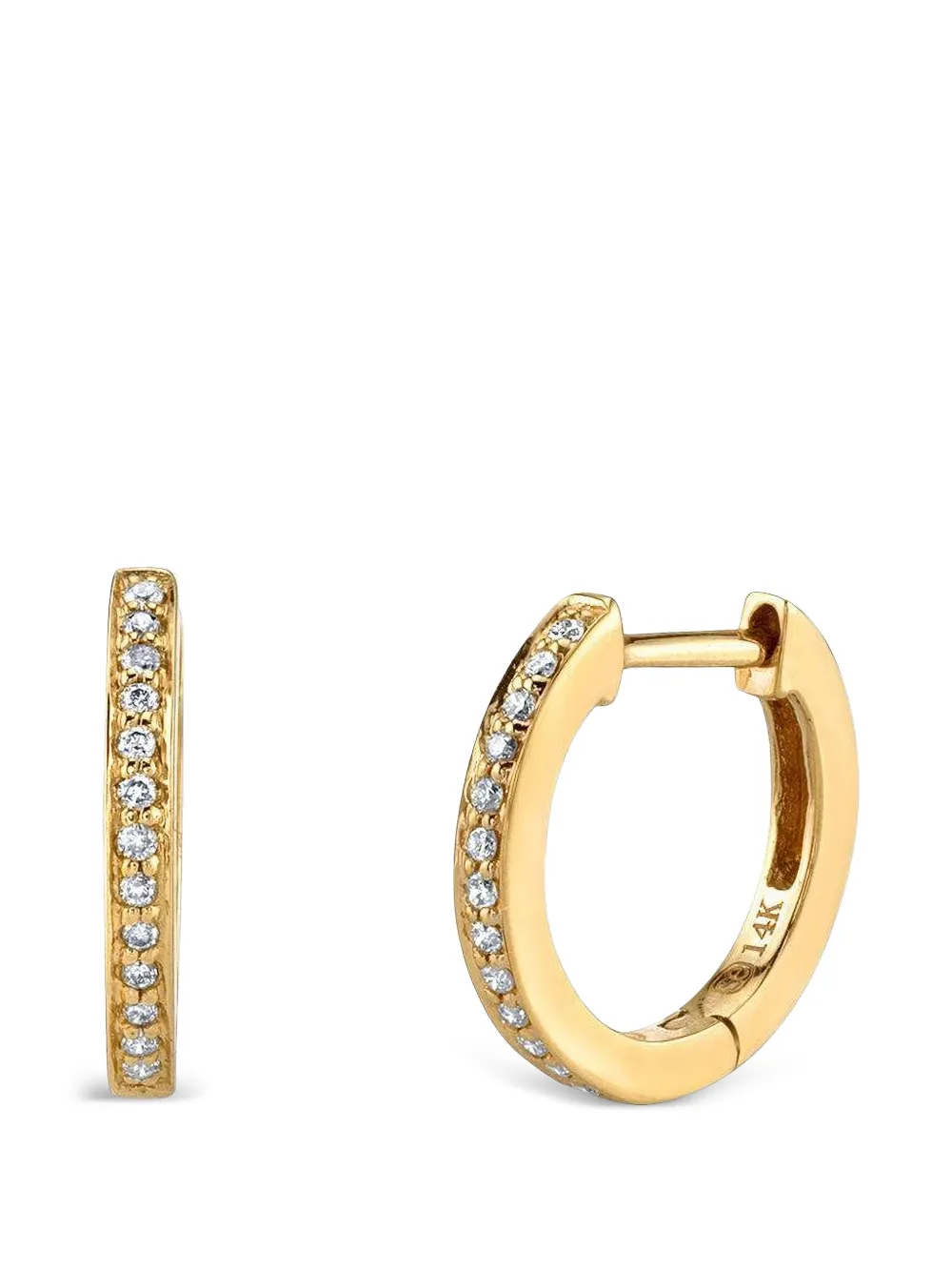 Sydney Evan Creolen mit Diamanten - Gold