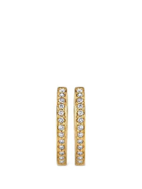Sydney Evan diamond huggie earrings