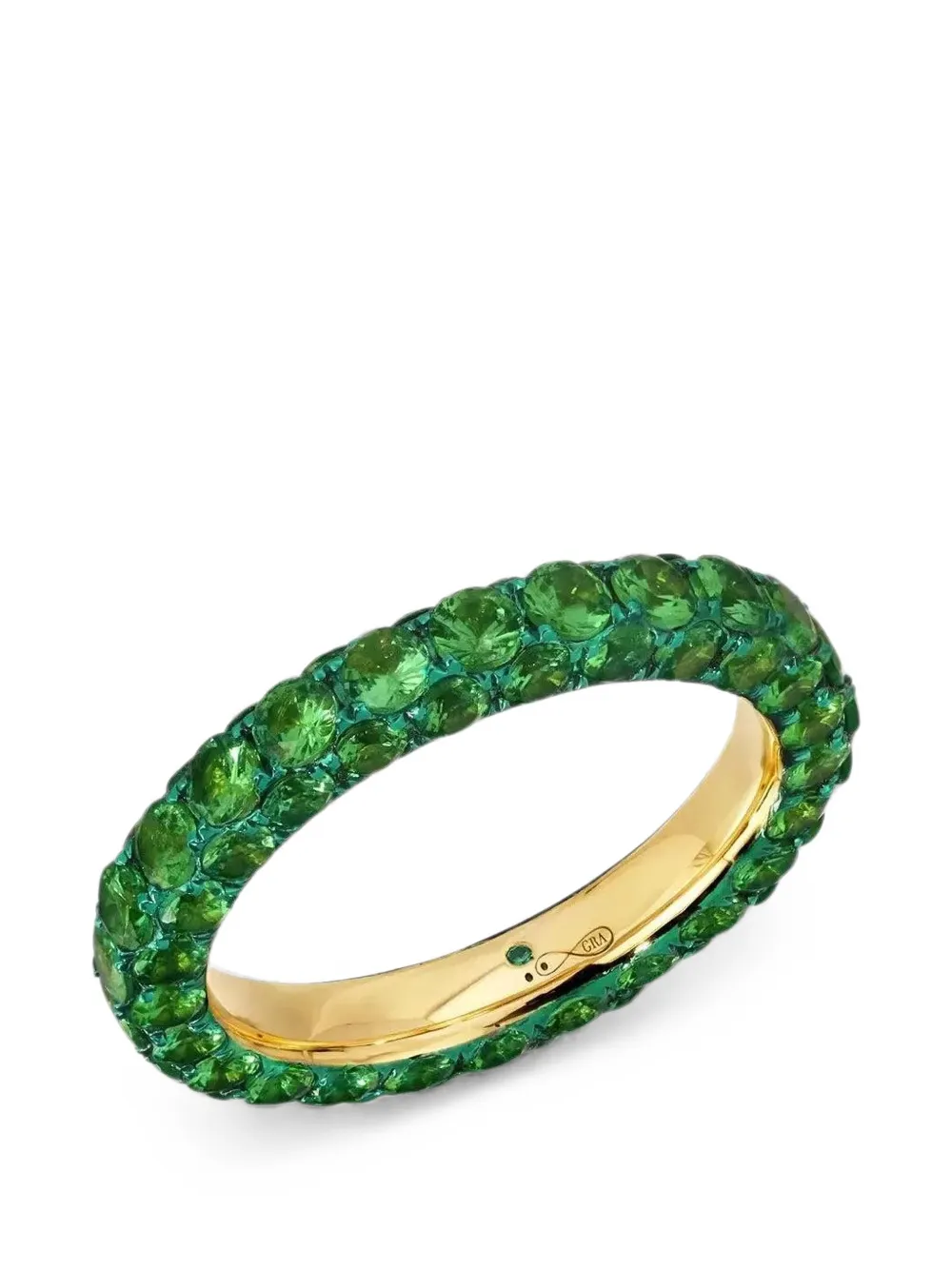 graziela tsavorite three-sided ring - Oro