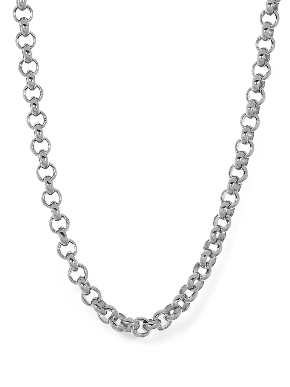 MARISSA DIAMONDS rolo chain necklace - Silber