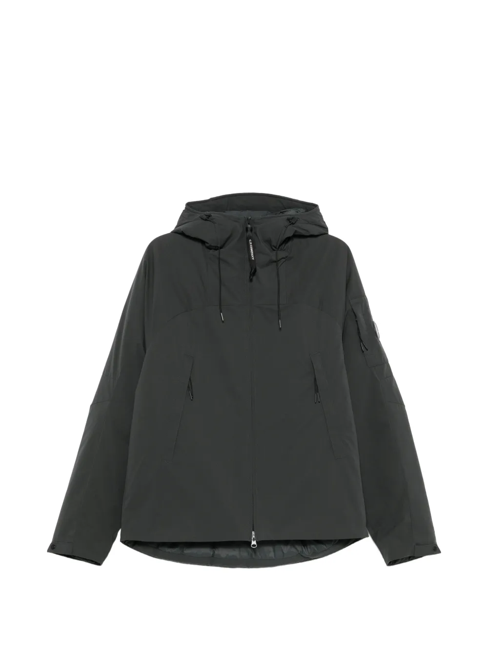 C.P. Company Lens-detail hooded jacket - Grigio