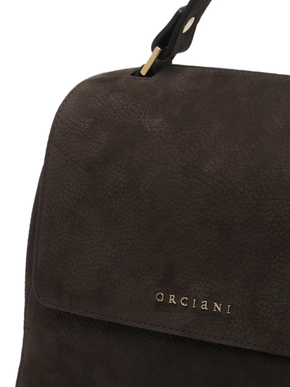 Orciani Kleine Sveva nubuck handtas Bruin