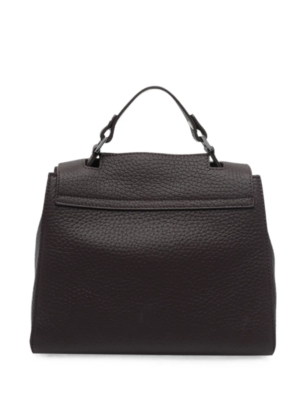 Orciani Sveva clutch van bewerkt leer Zwart