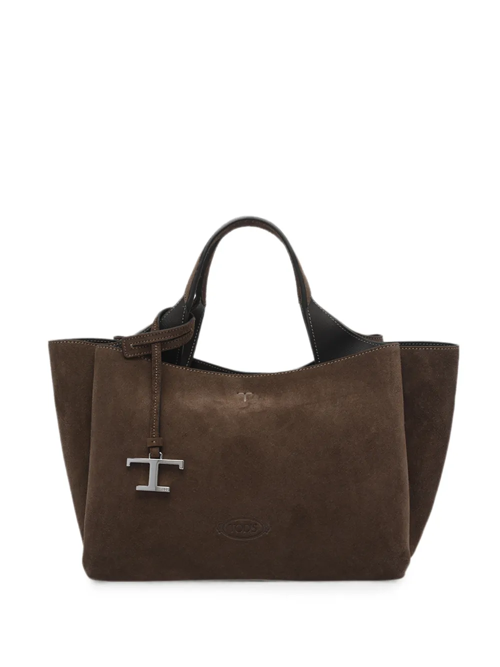 Tod's bag in suede mini - Marrone