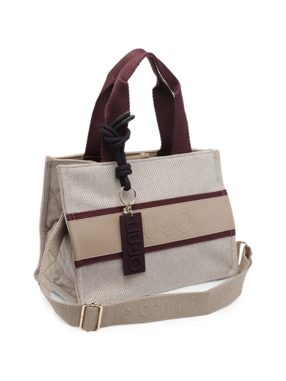 LIU JO Shopper met logo-reliëf Beige