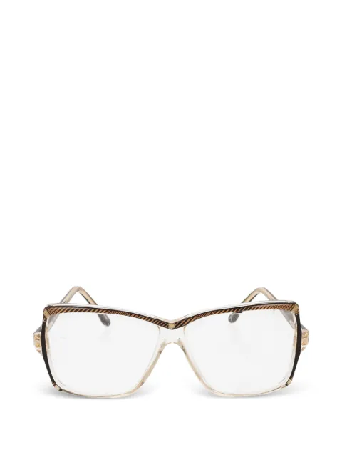 Vintage striped oversized sunglasses